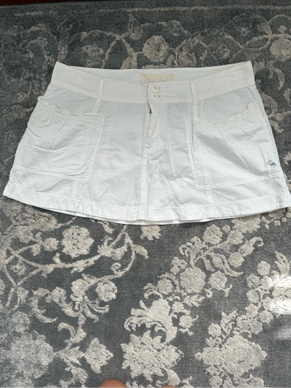Abercrombie & Fitch Linen Blend Vintage Mini Skirt 6